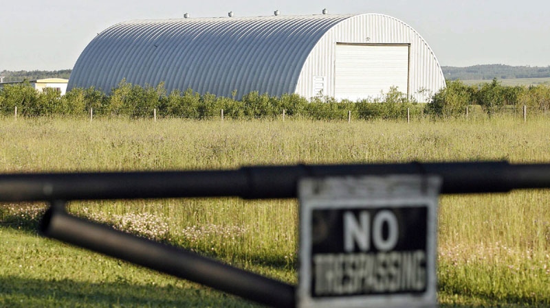 The Roszko farm, scene of deaths of four RCMP officers on March 3, 2005, is seen near Mayerthorpe, Alta., on July 12, 2007. (THE CANADIAN PRESS/Jeff McIntosh)