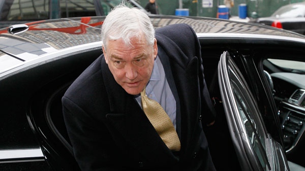 Former media mogul Conrad Black arrives at federal court in Chicago, Thursday, Jan. 13, 2011. (AP / Charles Rex Arobasgt)