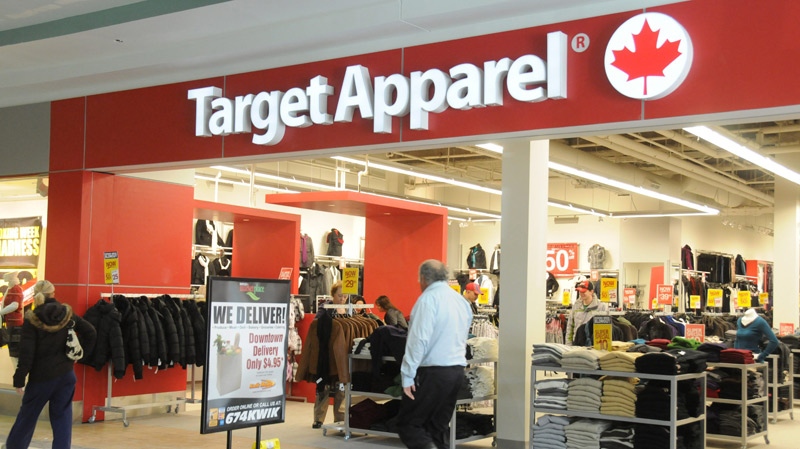 A Target Apparel store is shown in the Rainbow Centre in Sudbury, Ontario, on Friday, January 14, 2011. (Gino Donato / THE CANADIAN PRESS)