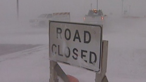 Multiple roads in Manitoba were closed due to poor weather conditions on Feb. 18, 2013. 