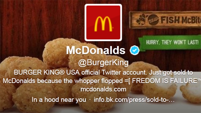 Burger King Twitter hacked Anon