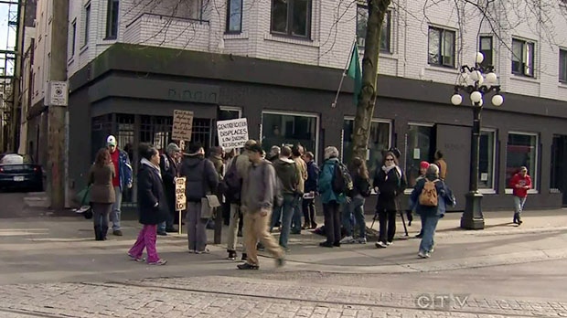 CTV BC: New restaurant targeted by DTES protestors