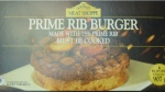 The Gourmet brand Meat Shoppe Prime Rib Burger (CFIA HO)