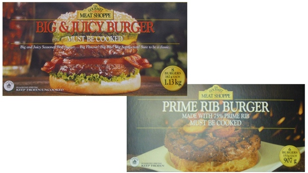 Gourmet Meat Shoppe Burgers recalled
