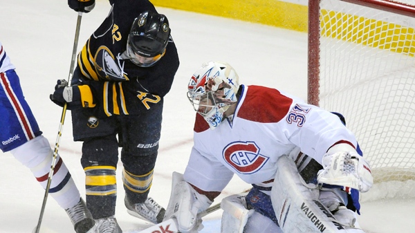 JASON POMINVILLE Buffalo Sabres 2011 REEBOK Throwback NHL Hockey