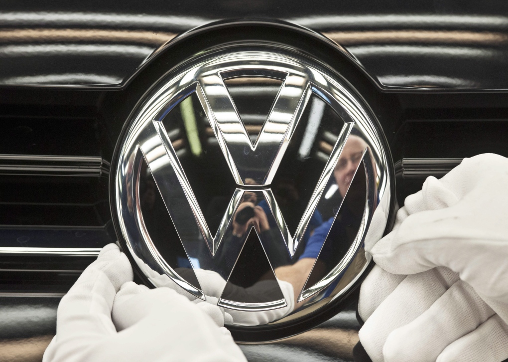 Volkswagen emblem seen on Nov. 9, 2012.