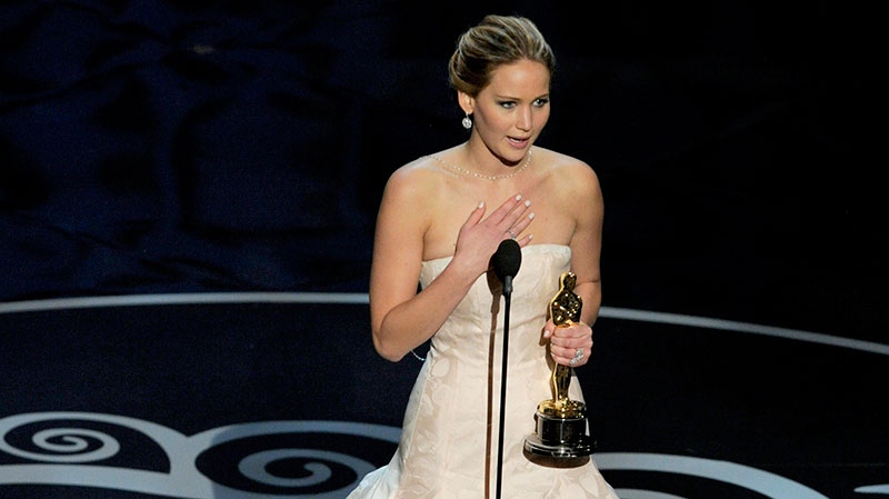 Jennifer Lawrence wins Oscar