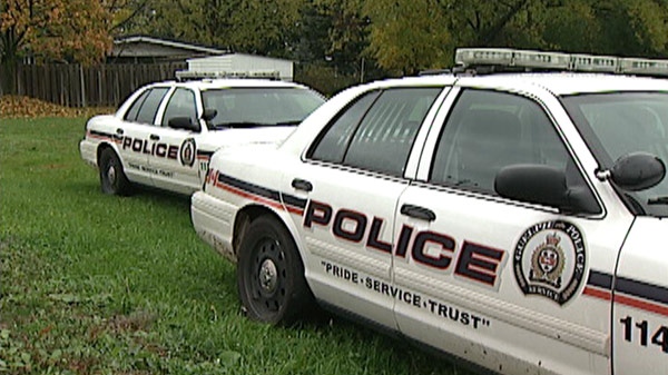 Guelph Police Service vehicles are seen in Guelph, Ont., on Oct. 13, 2011. (CTV Kitchener)