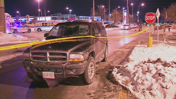 A woman died after she was hit by a truck in Brampton on Friday, Jan. 21, 2011.