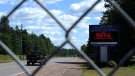 A sign welcomes people at the entrance to the Chalk River Laboratories nuclear plant in Chalk River, Ont., on Monday, July 9, 2012. (Sean Kilpatrick / THE CANADIAN PRESS)