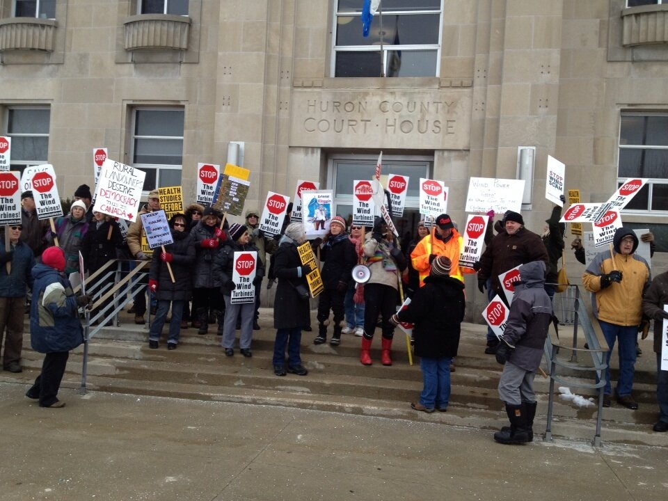 Huron County Court House protest