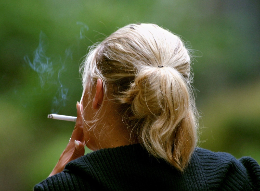 Woman smoking generic