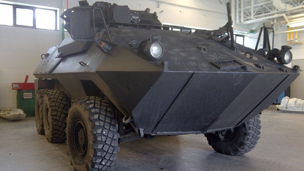The New Glasgow Police is the only force in Atlantic Canada with an armoured Cougar. (CTV Atlantic)
