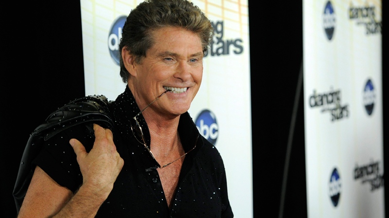 David Hasselhoff poses following the 11th season premiere of 'Dancing with the Stars,' Monday, Sept. 20, 2010. (AP / Chris Pizzello)