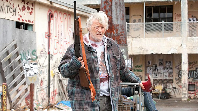 Actor Rutger Hauer is shown in a scene from the film 'Hobo with a Shotgun.' (HO-Alliance Films-Michael Tompkins / THE CANADIAN PRESS)