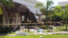 The damage caused by an explosion at the Grand Princess Riviera Hotel is shown in Playa del Carmen, Mexico Tuesday, Nov 16, 2010. (Jonathan Hayward / THE CANADIAN PRESS)