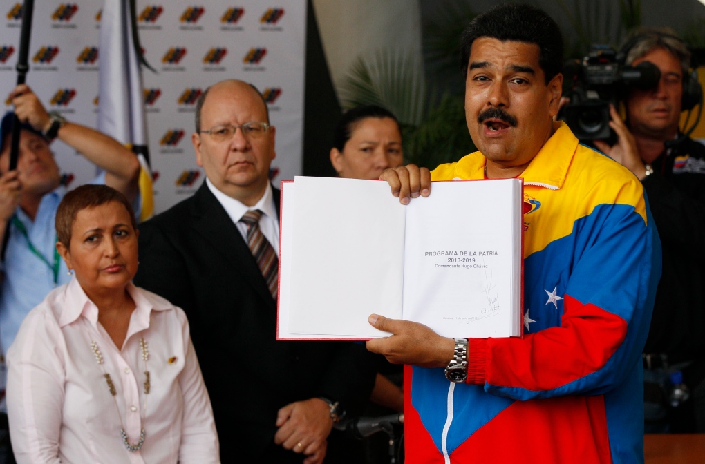 Nicolas Maduro register for presidential candidacy