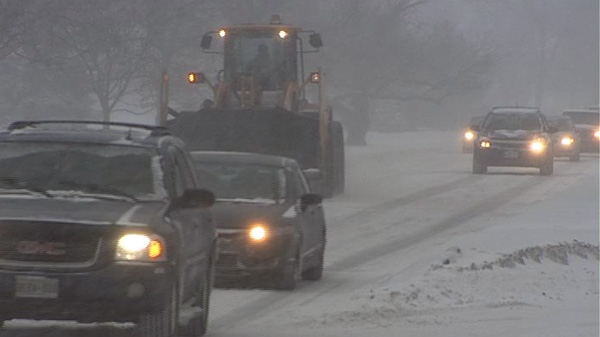 Despite a winter storm, roads weren't too backed up in Ottawa, Wednesday, Feb. 2, 2011.