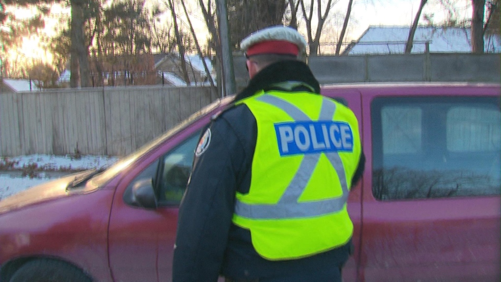 Police RIDE checkpoint impaired driving