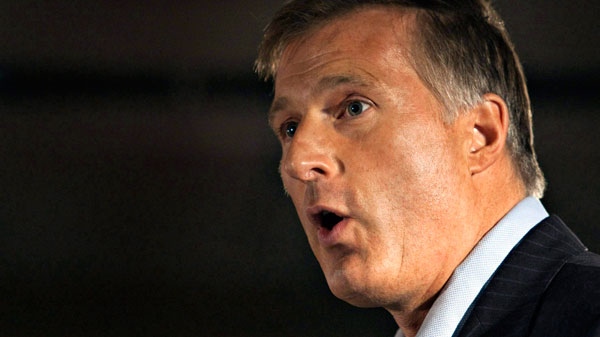 MP Maxime Bernier speaks during a right wing meeting called Reseau Liberte-Quebec in Quebec City, Saturday, Oct. 23, 2010. (Jacques Boissinot / THE CANADIAN PRESS)
