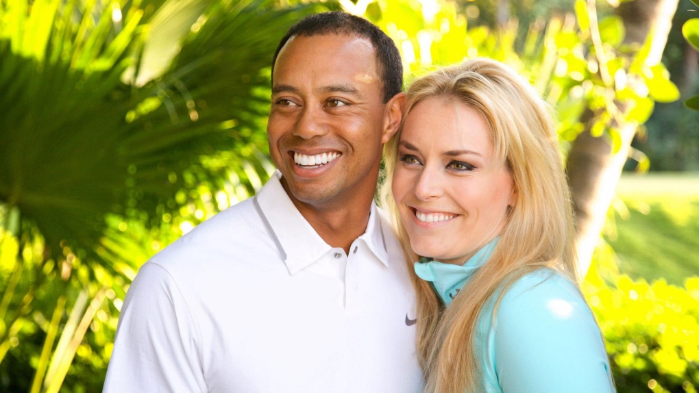 Lindsey Vonn and Tiger Woods