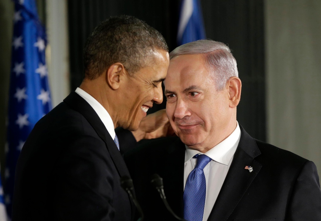 Barack Obama and Benjamin Netanyahu in Jerusalem