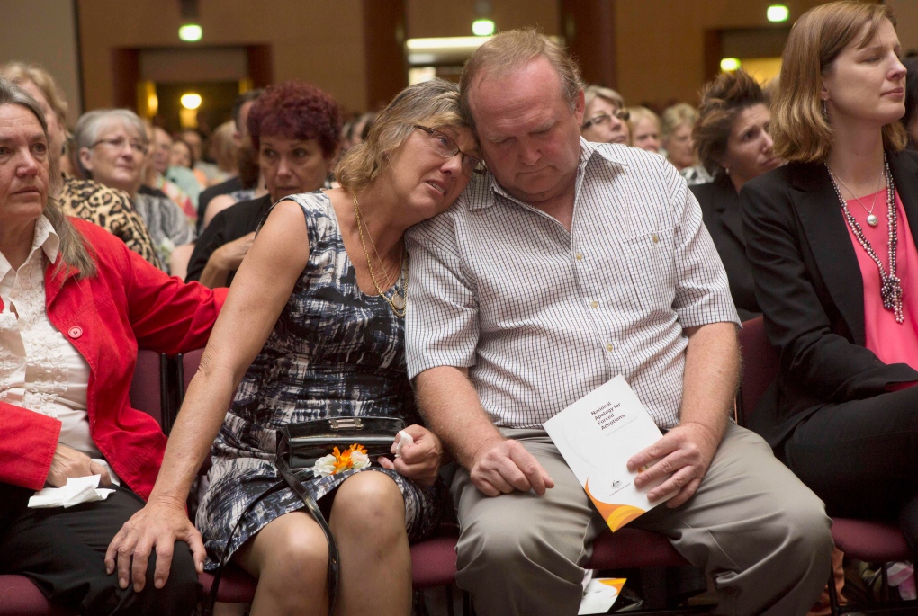 Reaction during Gillard's speech, March 21,  2013.