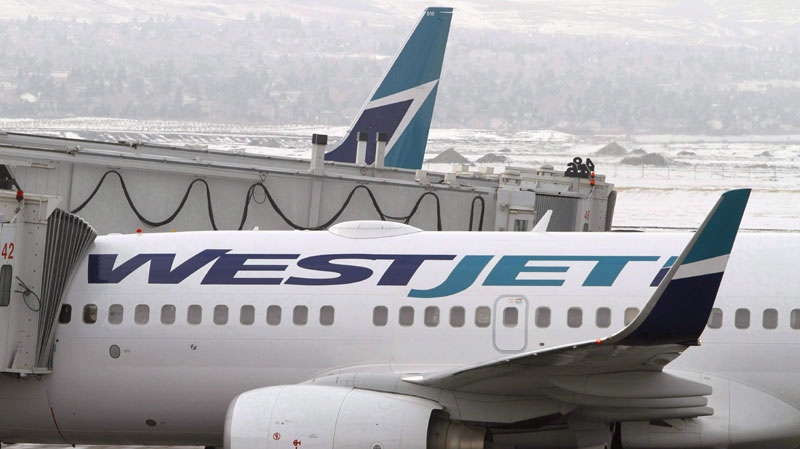 WestJet Airlines planes sit on the tarmac at Calgary Airport on Tuesday Feb. 16, 2010. (THE CANADIAN PRESS/Larry MacDougal)