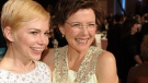 Actress Michelle Williams, left, and actress Annette Bening are seen in the audience at the 16th Annual Critics' Choice Movie Awards on Friday, Jan. 14, 2011, in Los Angeles. (AP Photo/Chris Pizzello)