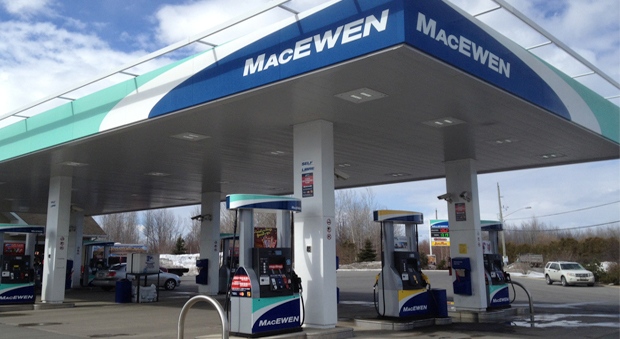 MacEwen gas station at Albion and Mitch Owens