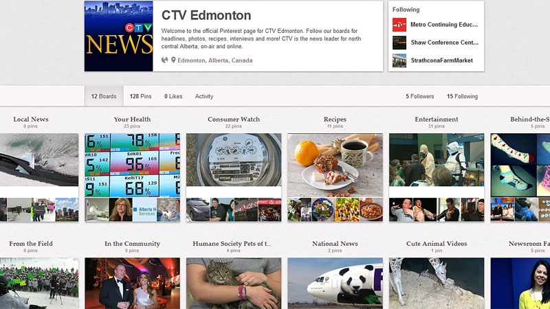 CTV Edmonton Pinterest