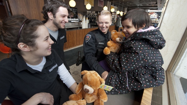 Ottawa Police have re-launched their Teddy Bear program. The program equips officers with teddy bears to provide comfort to children involved in traumatic situations, Monday, Feb. 14, 2011. 