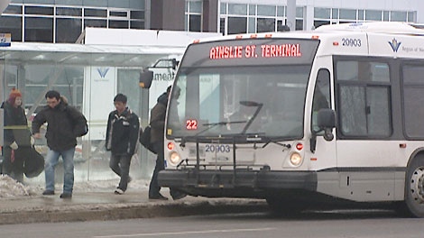 A Grand River Transit bus is seen on Monday, Feb. 14, 2011.