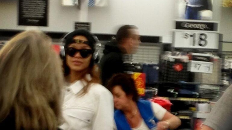 Rihanna spotted at B.C. Wal-Mart