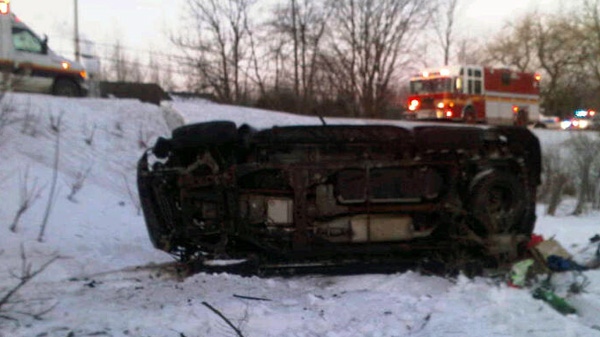 A car crash claimed the life of one person in South Ottawa, Tuesday, February 15, 2011. 