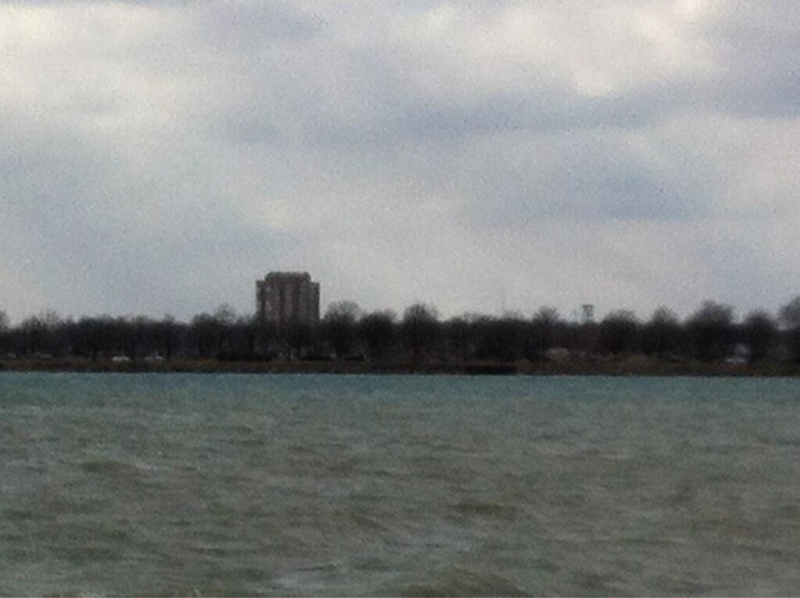 Belle Isle can be seen across the Detroit River on Monday, April 1, 2013. (Adam Ward / CTV Windsor)