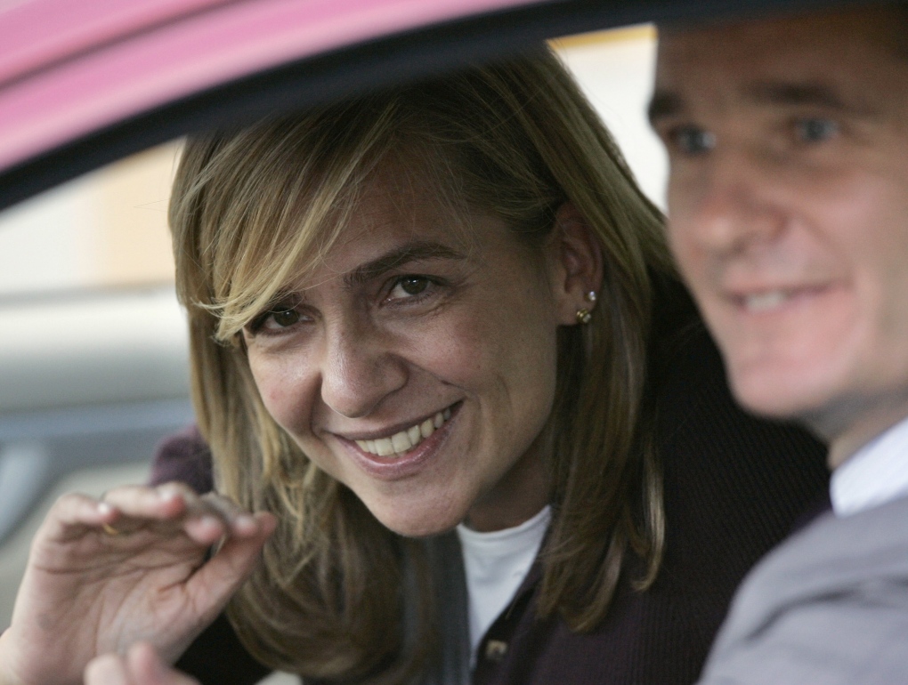 Spain's Princess Cristina, left, on Nov. 2, 2005