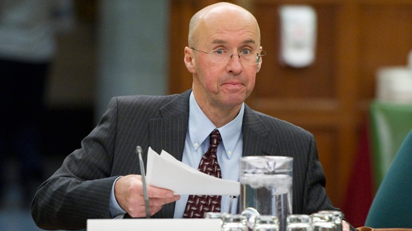 Parliamentary budget officer Kevin Page appears at Commons public safety committee on the expansion of prisons on Parliament Hill in Ottawa, Thursday, Feb. 17, 2011. (Sean Kilpatrick / THE CANADIAN PRESS)     