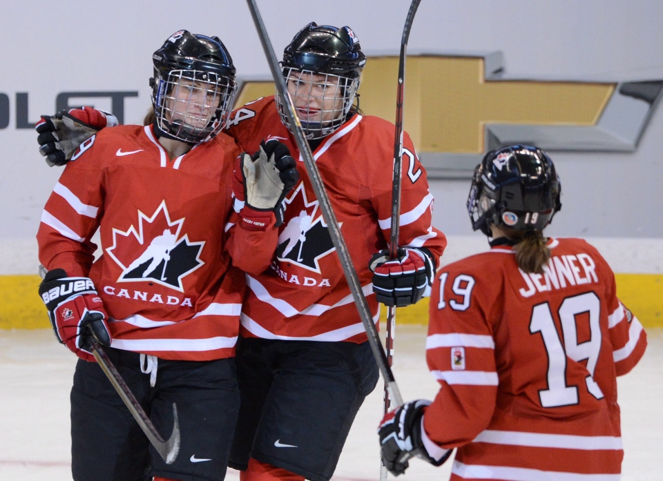 Canada skates to 13-0 win in game 2 at the women's hockey worlds | CTV News