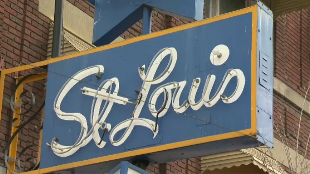 St. Louis Hotel sign