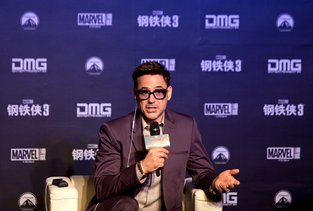 Robert Downey Jr. promotes movie in China