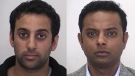 Amitabh Chauhan and Suganthan Kayilasanathan are shown in this image created from photos made available by the Toronto Police Service.