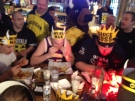 Some of the first patrons of Buffalo Wild Wings in Windsor, Ont., on Monday, April 8, 2013. (Chris Campbell / CTV Windsor)