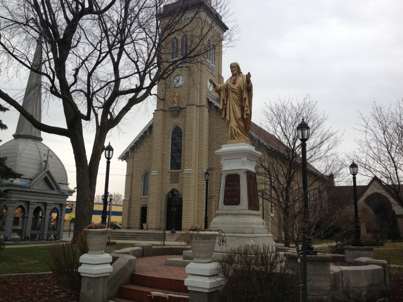 Ste. Anne church is shown in this file photo in Tecumseh, Ont., on Tuesday, April 9, 2013. (Rich Garton / CTV Windsor) 