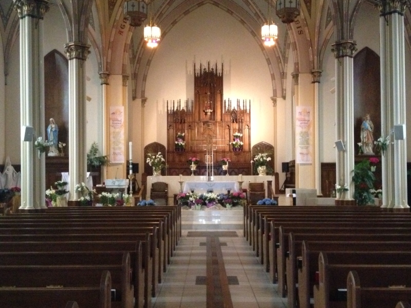 A look inside Ste. Anne church in Tecumseh, Ont., on Tuesday, April 9, 2013. (Rich Garton / CTV Windsor)