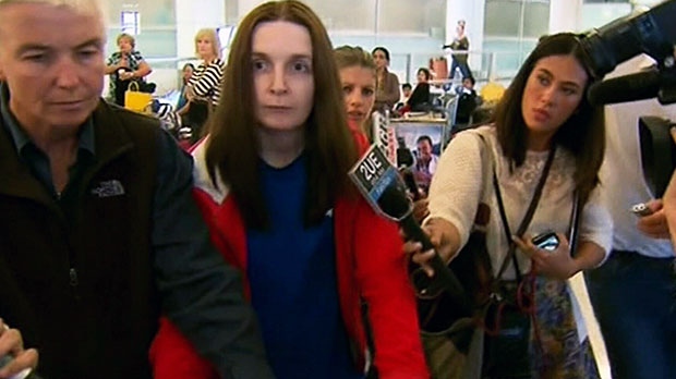  Allyson McConnell, a mother who killed her two young children in Alberta, has landed in her native Australia on Tuesday, April 9, 2013. 