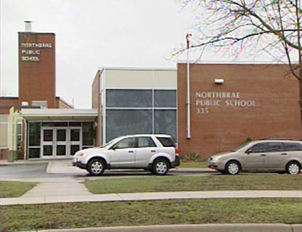Two schools were locked down after reports of an armed robbery in London, Ont. on Thursday, April 11, 2013.