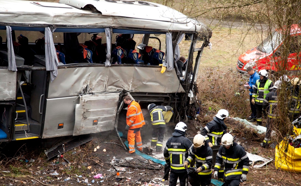 Bus crash in Belgium leaves five dead