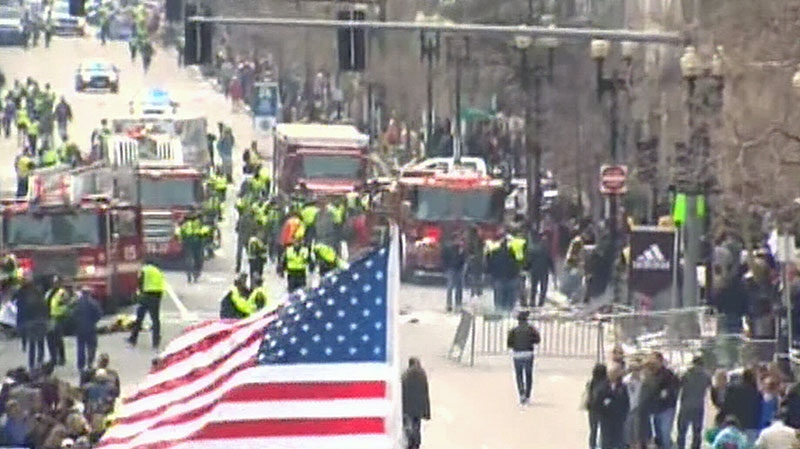 Two explosions at the finish line of the Boston Marathon have resulted in injuries on Monday, April 15, 2013.