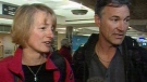 Jim and Betty Deeks speak to CTV News at the Edmonton International Airport on Thursday, Feb. 24, 2011.